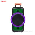 Price de atacado Big Power Karaoke Portable Trolley Speaker com Mic YB-1201